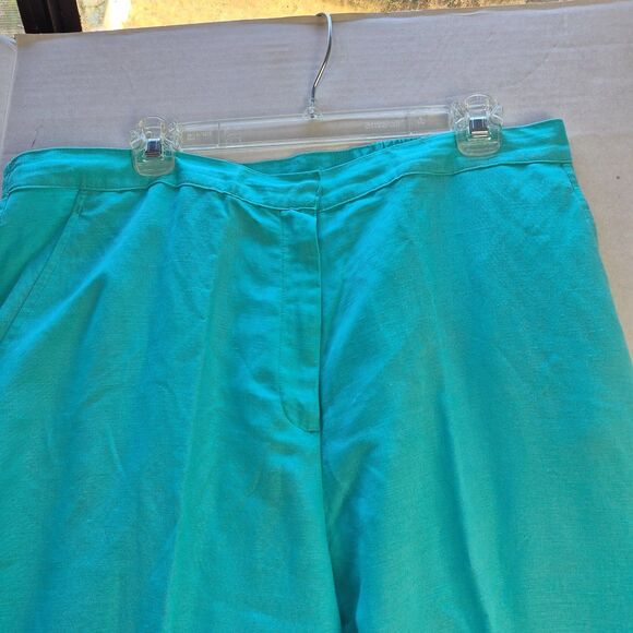 Ruby Rd Green Pants Size 16 with Zip, Hook & 1 Button in Front, 2 Pockets. - Picture 3 of 6